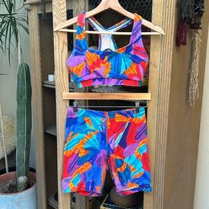 Vintage Speedo Sports Bra and Shorts Set